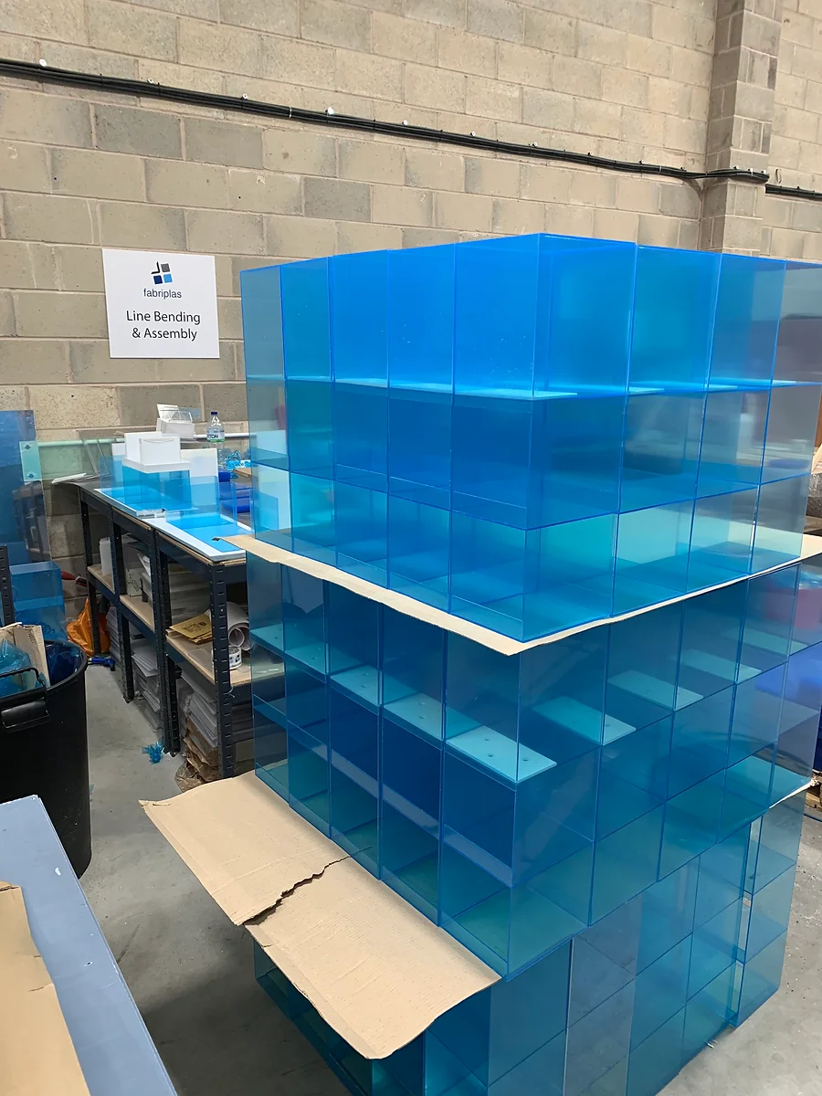 Acrylic Display Cubes, Perspex fabrication, acrylic boxes