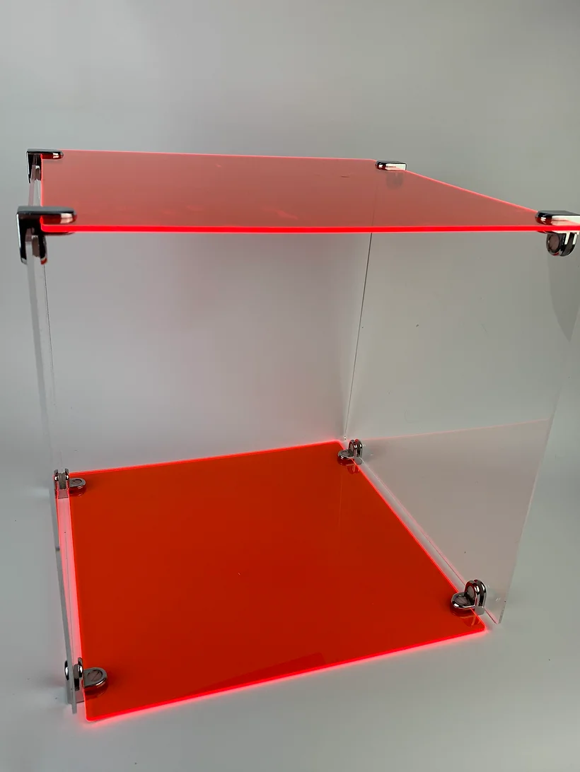 Perspex POS Displays, Acrylic Cubes, Fluorescent Acrylic
