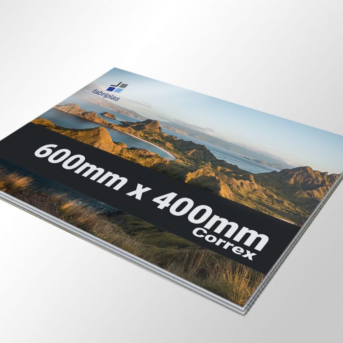 600mm x 400mm Printed Correx, Correx Plastic Signs