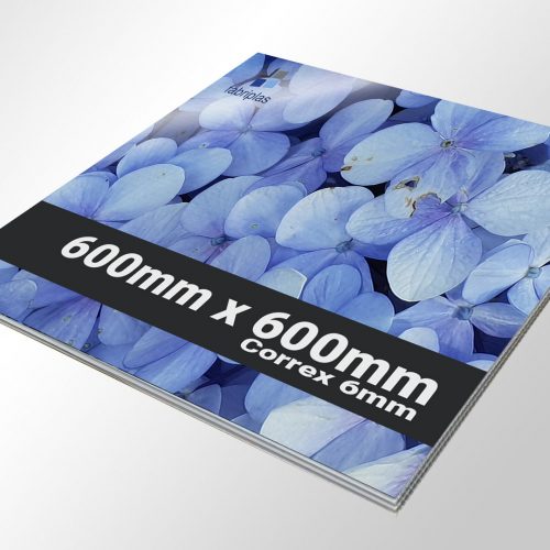 600mm x 600mm Correx 6mm Signs, 6mm Plastic Signs