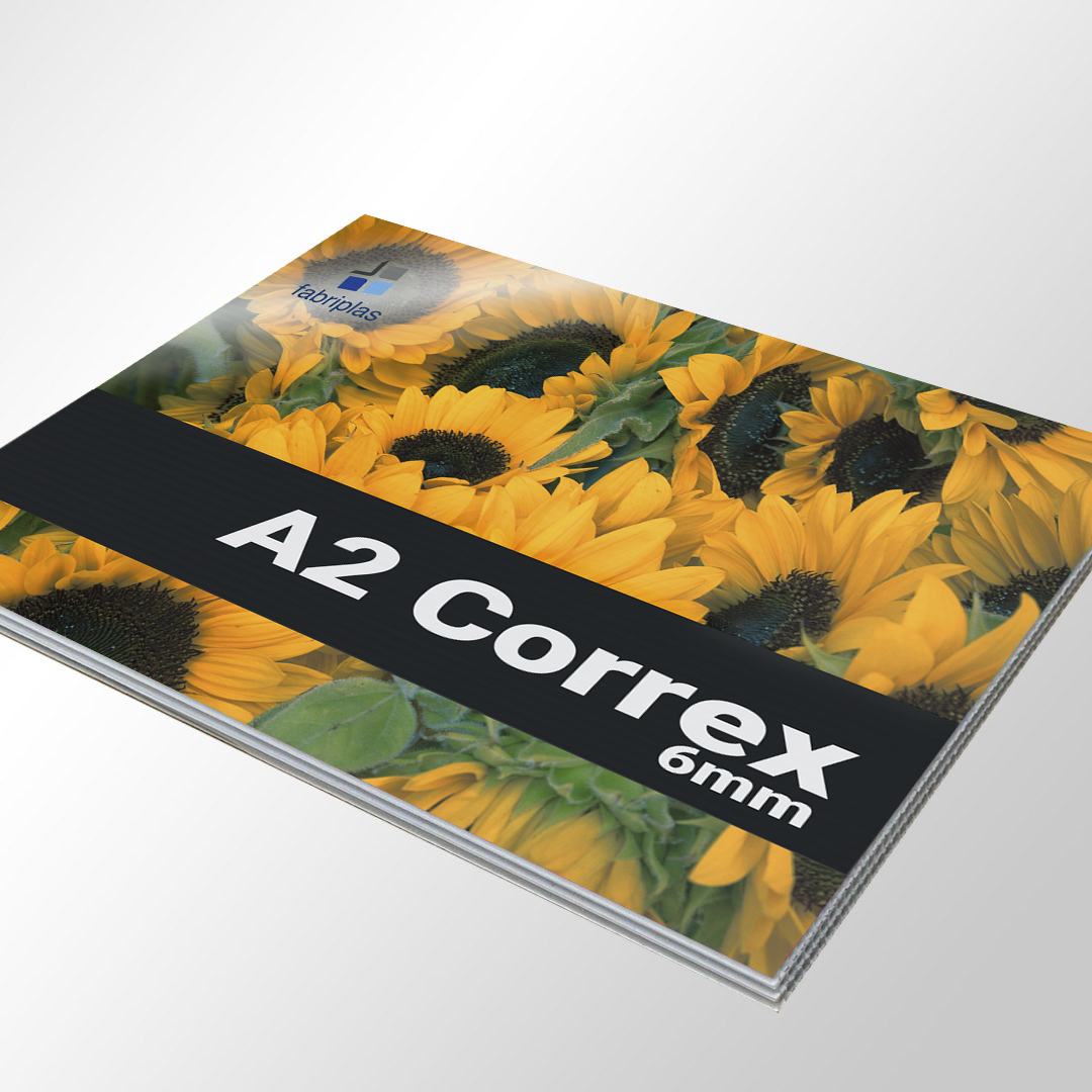 A2 Correx Signs 6mm, 6mm Coriboard Signs, Correx Plastic Signs