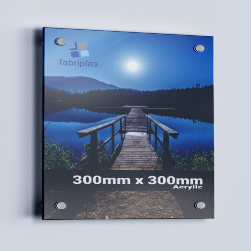 300mm x 300mm Acrylic Signs, Acrylic Photo Printed, Printed Perspex